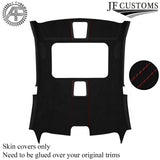 RED STITCH LUXE SUEDE HEADLINER SUNROOF COVER FOR BMW E92 COUPE 06-13 CUSTOM NEW