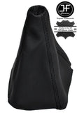 BLACK STITCH MANUAL LEATHER GEAR GAITER FITS TOYOTA SUPRA MK3 MKIII 1986-1992