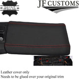 FITS HONDA S2000 2004-2009 ARMREST COVER IN PERFORATED LEATHER RED STITCH