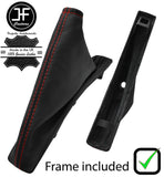 RED STITCH LEATHER HANDBRAKE+PLASTIC FRAME FOR VAUXHALL ZAFIRA C TOURER 12-17