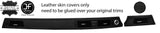 BLACK STITCH DASH DASHBOARD VENT TRIM LEATHER COVERS FOR BMW 3 E90 E91 E92 E93