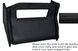 BLACK STITCH CENTRE CONSOLE RADIO SURROUND LEATHER SKIN COVER FITS MG MGB 72-76