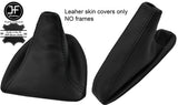 BLACK STITCH PERFORATED LEATHER MANUAL GEAR&HANDBRAKE GAITER FOR BMW X3 03-10