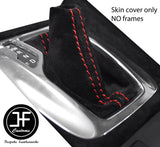RED STITCH SUEDE AUTOMATIC GEAR GAITER FOR VAUXHALL ZAFIRA C TOURER 2012-2017