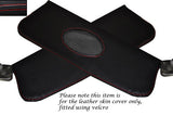 RED STITCHING FITS JAGUAR MK2 2X SUN VISORS LEATHER SKIN COVERS ONLY CUSTOM NEW