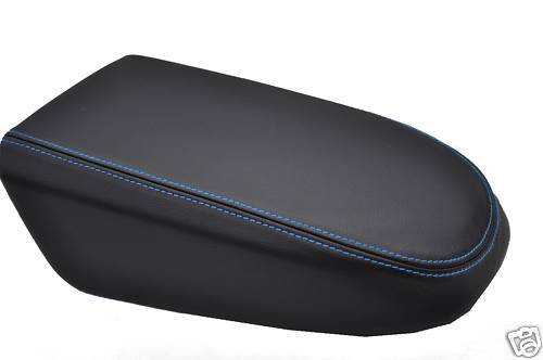 FITS FORD FOCUS 08+ MK4 ARMREST COVER LEATHER L BLUE ST CUSTOM NEW