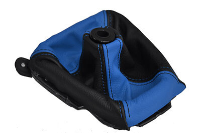 FITS MITSUBISHI ECLIPSE SHIFT BOOT 95-1999 black & blue CUSTOM NEW MADE IN UK