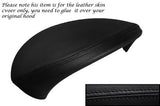 BLACK STITCH SPEEDO GAUGE HOOD LEATHER SKIN COVER FITS BMW 1 SERIES E81 E82 E87