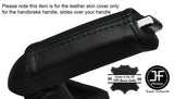 BLACK STITCHING HANDBRAKE HANDLE LEATHER COVER FITS CITROEN C4 II MK2 2011-2015