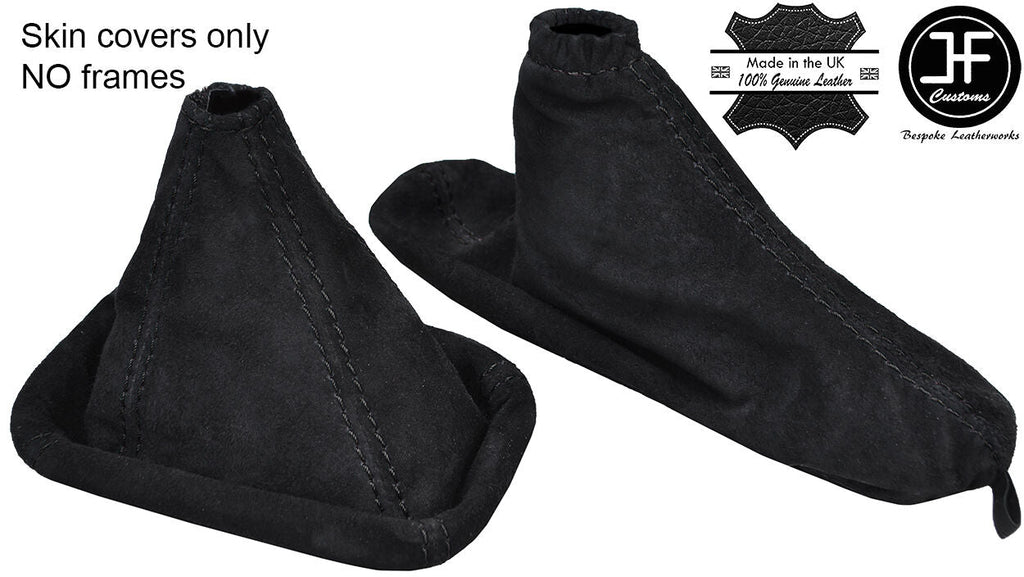 BLACK STITCH REAL SUEDE GEAR & HANDBRAKE GAITER FOR ALFA ROMEO GIULIETTA 10-17