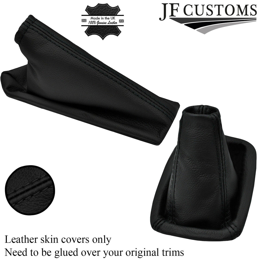 BLACK STITCH LEATHER GEAR HANDBRAKE GAITER FOR VAUXHALL CORSA E 2014-2019