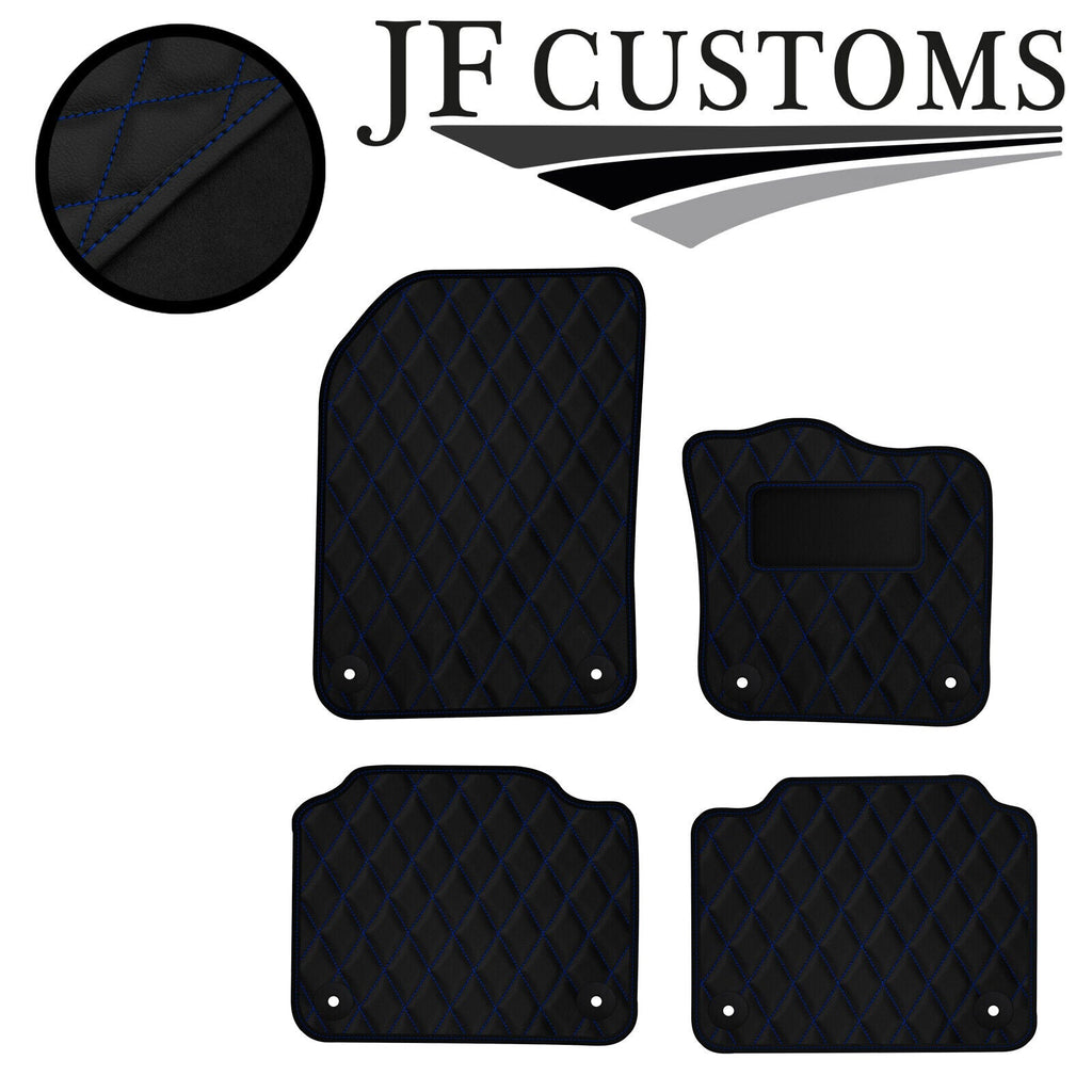 BLUE DIAMOND STITCH VINYL 4XTAILORED FLOOR CARPET FOR VOLVO S90 V90 16-21 JF1