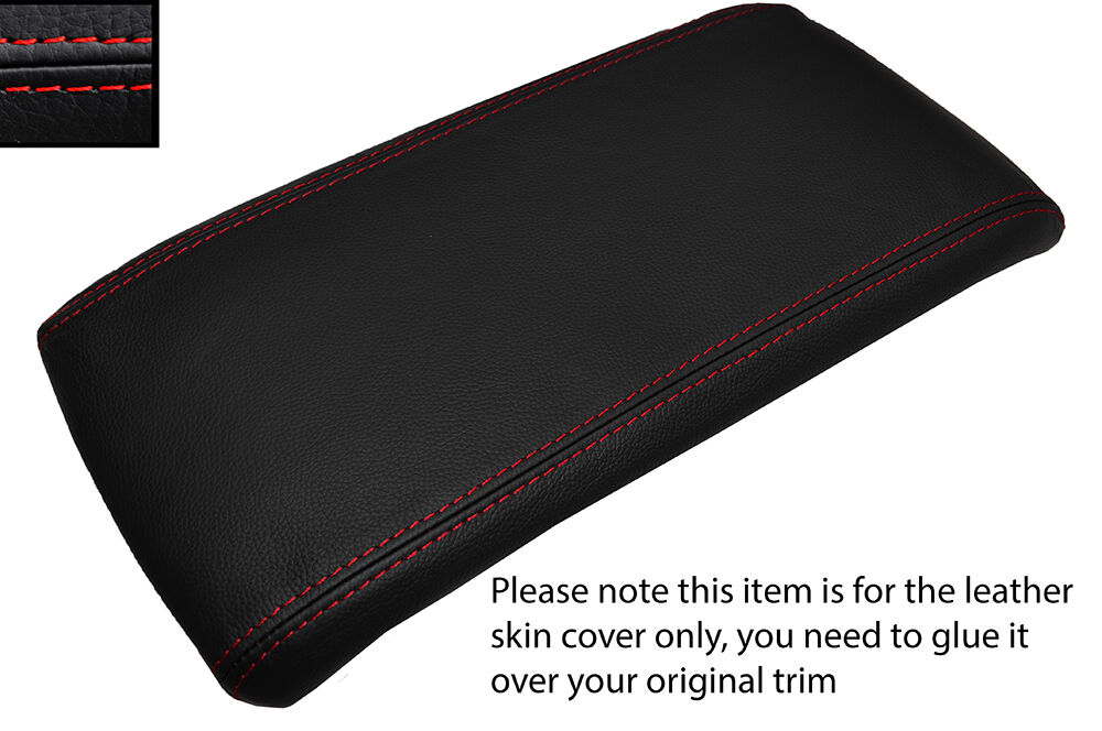 RED STITCHING ARMREST LID LEATHER SKIN COVER FITS NISSAN MURANO 2003-2008