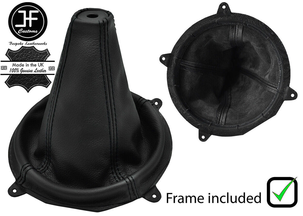 BLACK STITCH LEATHER MANUAL GEAR+PLASTIC FRAME FITS SSANGYONG KYRON 05-15