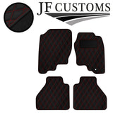 RED DIAMOND STITCH VINYL 4X TAILORED FLOOR CARPET FOR NAVARA D40 05-10 JF1