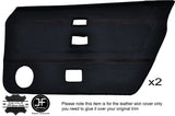 YELLOW STITCH 2X FRONT FULL DOOR CARD LEATHER COVER FITS TRIUMPH TR7 TR8 76-81