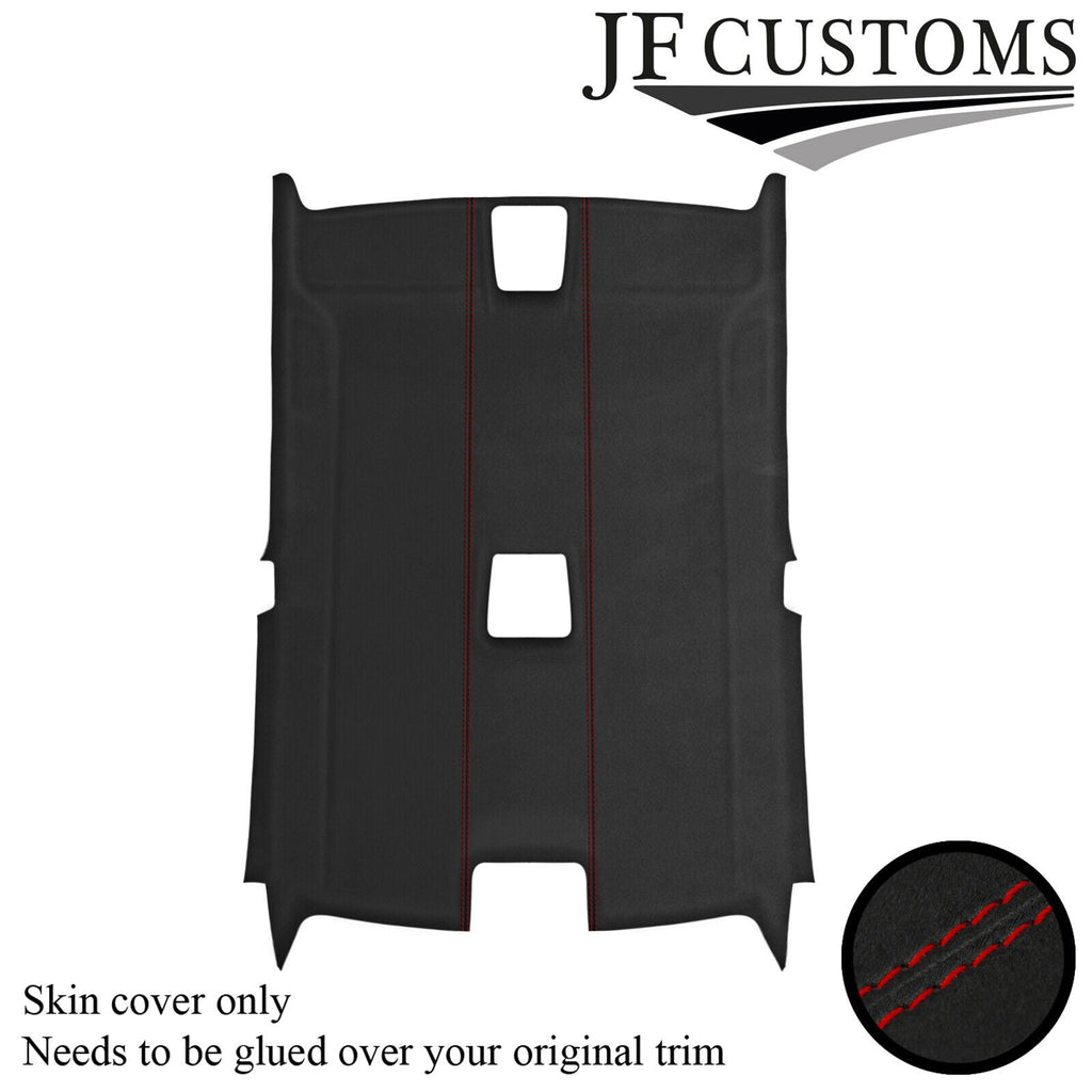 D RED  STITCH D GREY SUEDE HEADLINER NON SUNROOF COVER FOR BMW E92 COUPE JF2