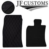 PURPLE DIAMOND STITCH VINYL 4XTAILORED FLOOR CARPET FOR BMW MINI S R56 07-14 JF1