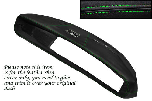 GREEN STITCH FITS TRIUMPH HERALD & VITESSE DASH DASHBOARD LEATHER SKIN COVER