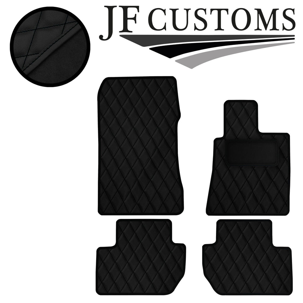 BLACK DIAMOND STITCH VINYL 4X TAILORED FLOOR CARPETS FOR HONDA LEGEND 06-21  JF1