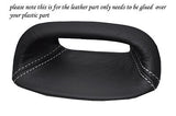 white stitch FITS ROVER 200 25 MG ZR 95-05 DASH CLOCK SURROUND LEATHER COVER