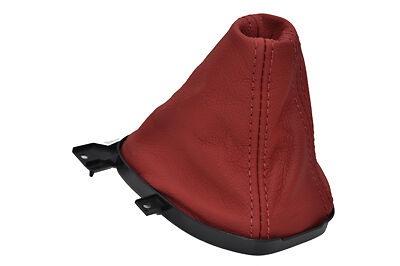 FITS VAUXHALL OPEL VXR8 07-12 RED LEATHER GEAR GAITER CUSTOM NEW MADE IN UK