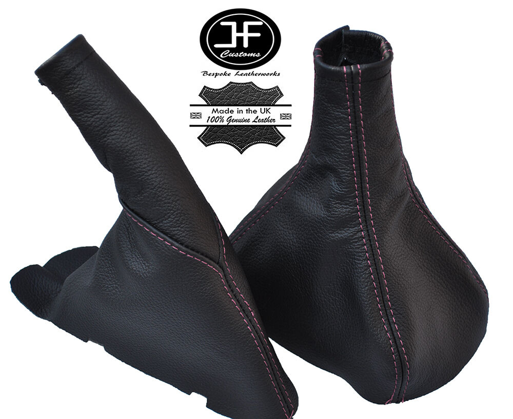 PINK STITCH LEATHER GEAR HANDBRAKE GAITER FITS VAUXHALL OPEL ASTRA MK3 F 91-97