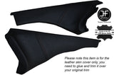 BLACK STICH 2X LOWER SIDE DASH PANEL LEATHER COVERS FITS NISSAN 300ZX Z32 90-96