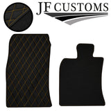 YELLOW DIAMOND STITCH VINYL 4XTAILORED FLOOR CARPET FOR BMW MINI S R56 07-14 JF1