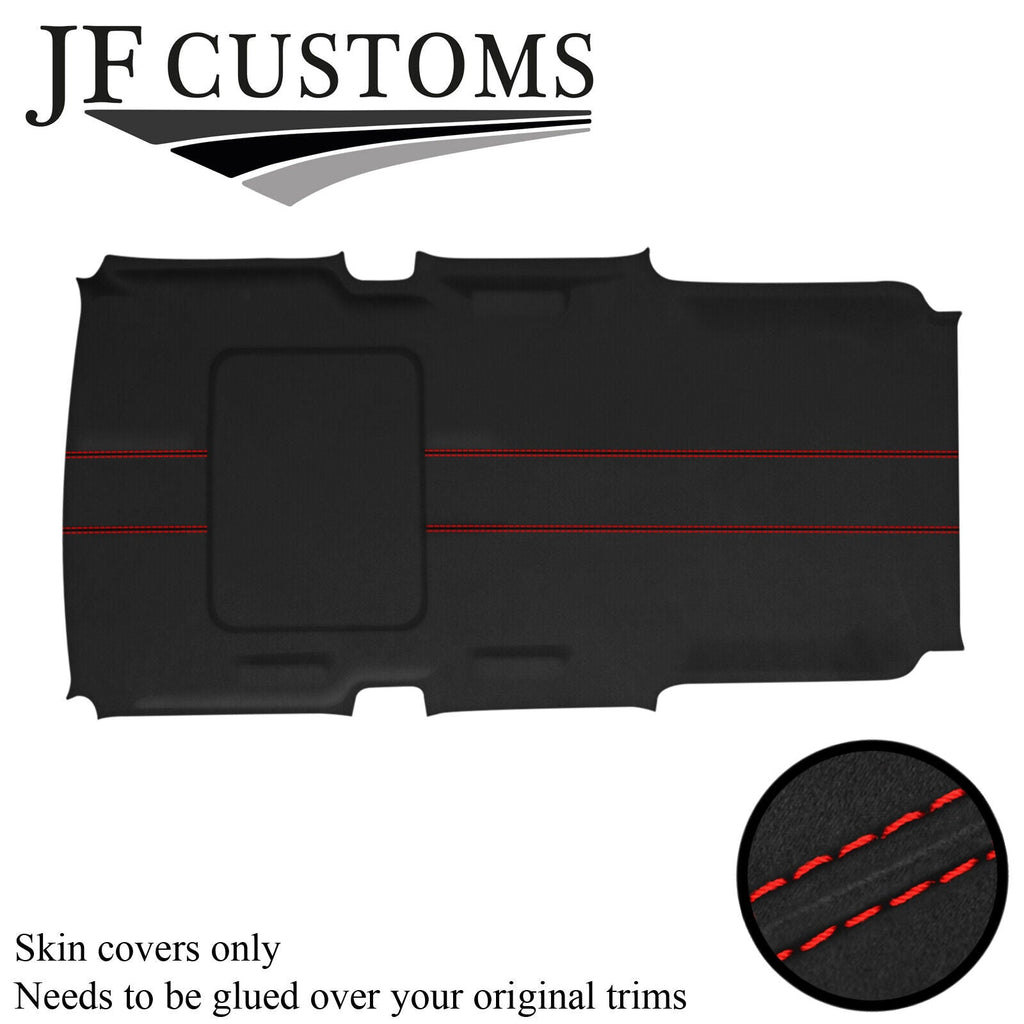 RED STITCH D GREY LUXE-SUEDE SUNROOF COVER FITS HUMMER H3 05-11 STYLE 2