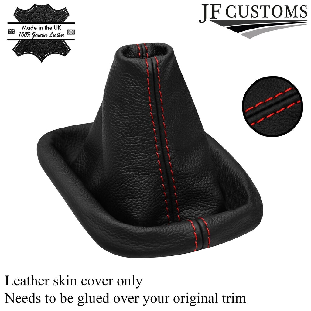 RED STITCH LEATHER GEAR GAITER COVER  FOR AUDI A3 S3 8L 1996-2003 CUSTOM NEW