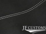 WHITE STITCH D GREY SUEDE HEADLINER ROOF COVER FOR JAGUAR X350 XJ8 04-07 5 DOOR