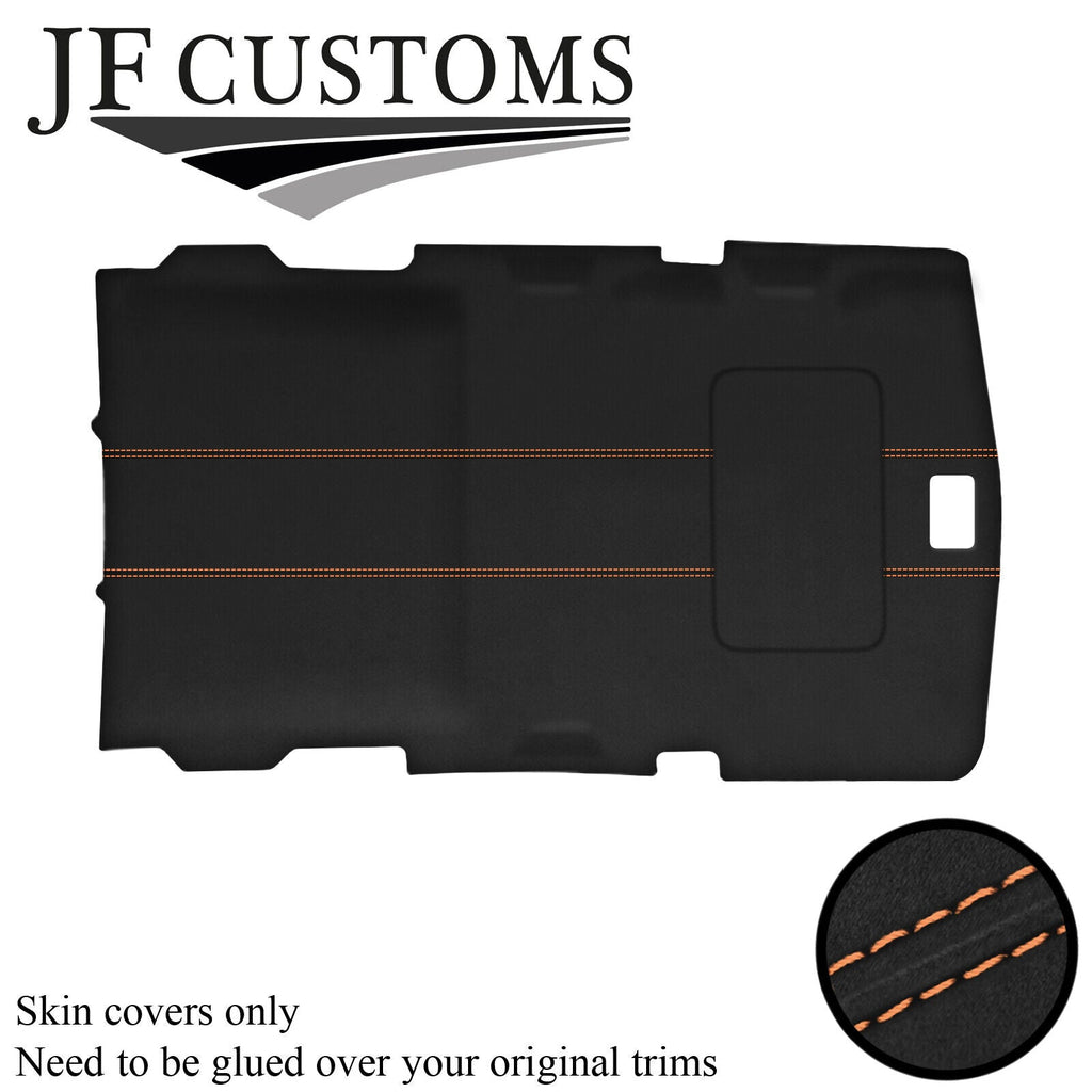 BEIGE STITCH D GREY SUEDE SUNROOF HEADLINER COVER FITS HUMMER H2 02-09 STYLE 2