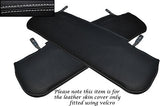 WHTE STITCHING FITS LAND ROVER SERIES 2 2A 3 2X SUN VISORS LEATHER COVERS ONLY