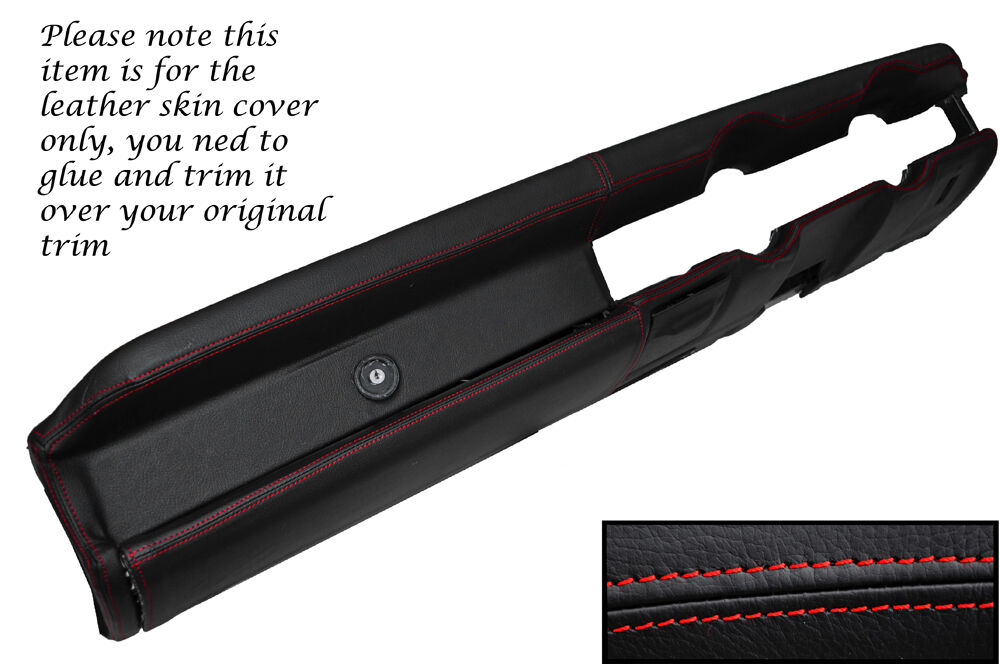 RED STITCH TOP DASH DASHBOARD LEATHER SKIN COVER FITS HILLMAN IMP LATE MODELS
