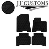 BLACK  DIAMOND STITCH VINYL 4 XTAILORED FLOOR CARPET FOR HYUNDAI NEXO 18-21 JF1