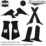 D GREEN STITCH ITALIAN LEATHER PILLAR KIT COVERS FOR BMW 5 SERIES F10 F11 10-16