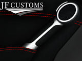 RED STITCH 2X DOOR CARD KIT LEATHER COVERS FITS MERCEDES SLK R171 04-11