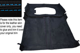 BLUE STITCH ROOF HEADLINING LUXE SUEDE COVER FITS LAND ROVER DEFENDER 90 3DR SW
