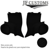 BLACK STITCH SUEDE 2X REAR SPEAKER PANEL TRIM COVERS FOR CORVETTE C5 97-04