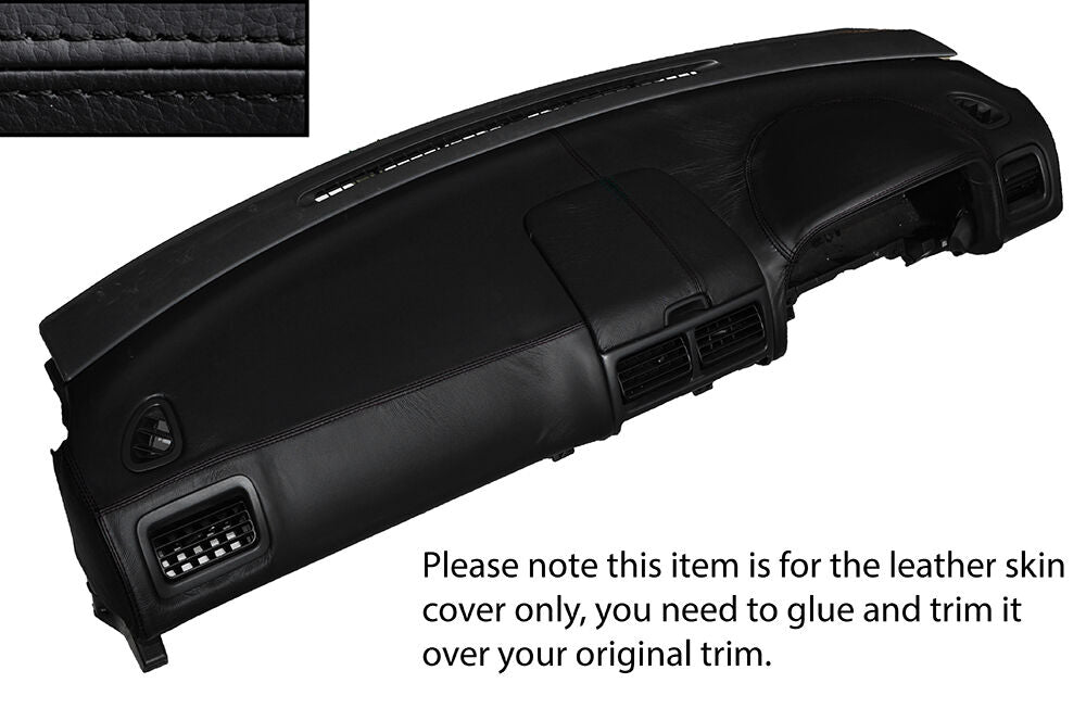 BLACK STITCH DASH DASHBOARD LEATHER COVER FITS SUBARU IMPREZA WRX STI 98-00