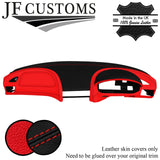 BLACK & RED LEATHER DASHBOARD KIT REAL LEATHER COVERS FOR BMW Z3 1995-2003