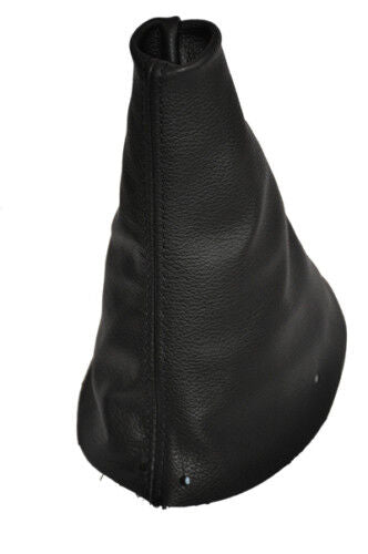 FITS PEUGEOT 308 BLACK REAL LEATHER GEAR GAITER black stitch CUSTOM NEW