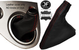 RED STITCH LEATHER GEAR HANDBRAKE GAITER FITS HONDA CIVIC EP3 TYPE R MK7 01-05