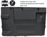 BLACK STITCH TAILGATE DOOR CARD LTHR COVER FOR LAND ROVER DEFENDER 90 03-17 3DR