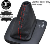 RED STITCH TOP GRAIN LEATHER AUTO AUTOMATIC GEAR GAITER FOR BMW E46 1999-2005