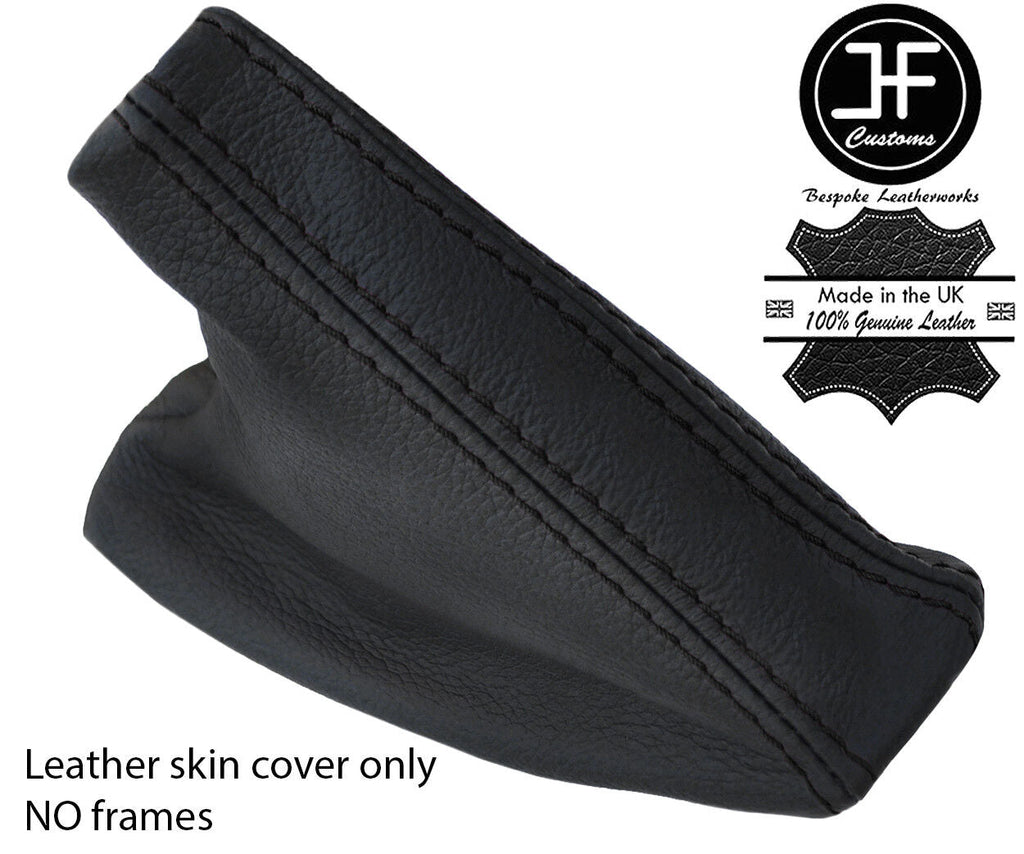 BLACK STITCH TOP GRAIN LEATHER HANDBRAKE GAITER FITS BMW 5 SERIES E39 1995-2003