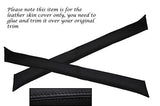 BLACK STITCHING FITS MG MGB 2X WINDSCREEN A POST PILLAR LEATHER SKIN COVERS