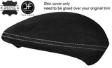 GREY STITCH SPEEDO CLUSTER HOOD SUEDE COVER FOR BMW 1 SERIES E81 E82 E87 E88