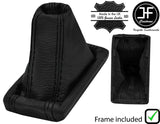 BLACK STITCH LEATHER AUTOMATIC DSG GEAR+PLASTIC FRAME FITS SKODA SUPERB 15-19